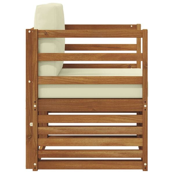 vidaXL Lauko sofos komplektas Tvirta akacijos mediena ir poliesteris