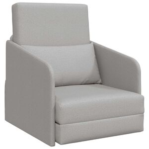 vidaXL Sofa lova Debesų pilka 65 x 80 x 83 cm audinys