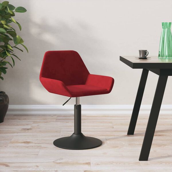 vidaXL Baro taburetė, raudonojo vyno spalvos, aksomas