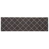 vidaXL Virtuvės kilimas Antracito languotas 150 x 45 cm