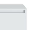 vidaXL Naktinė spintelė, baltos spalvos, 45x34x44,5cm, MDP
