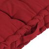 vidaXL Grindų/paletės pagalvėlės, 4vnt., tamsiai raudonos, medvilnė