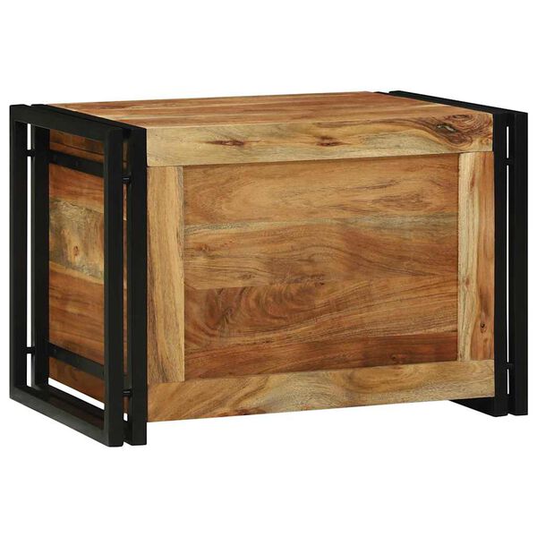 vidaXL Saugojimo dėžė 60 x 40 x 41 cm Kietos akacijos mediena