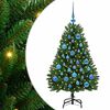 vidaXL Dirbtinė Kalėdų eglutė 120 cm 150 LED &Scaron;ilta balta Žalia