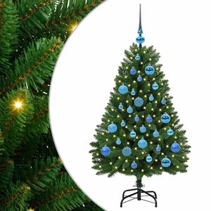 vidaXL Dirbtinė Kalėdų eglutė 120 cm 150 LED &Scaron;ilta balta Žalia