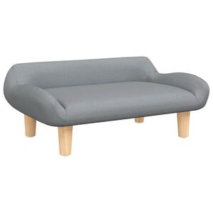 vidaXL Vaiki&scaron;ka sofa, &scaron;viesiai pilkos spalvos, 70x40x24cm, audinys