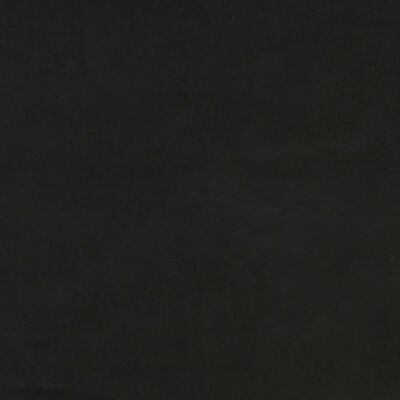 vidaXL Lovos rėmas su galvūgaliu, juodos spalvos, 80x200cm, aksomas