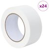 vidaXL Dažytojo maskavimo juostos 24 pcs Balta 50mm x 50m Popierius