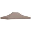vidaXL Proginės palapinės stogas, taupe spalvos, 4x3m, 270 g/m²