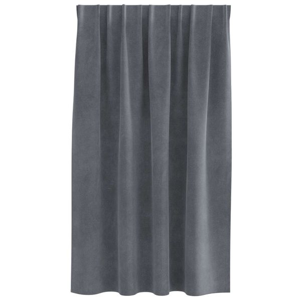 vidaXL Užtemdymo užuolaidos 2 pcs &Scaron;viesiai pilka 140 x 140 cm Aksomas