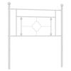 vidaXL Metalinis pakaitinis galvūgalis, baltos spalvos, 90cm