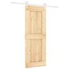 vidaXL Slankios durys Natūrali ir Balta 80 x 210 cm