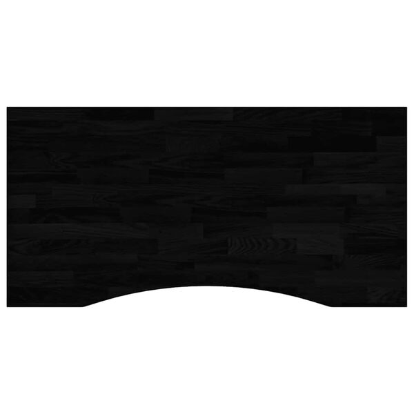 vidaXL Ra&scaron;omojo stalo stalvir&scaron;is, tamsiai rudos, ąžuolo, stačiakampis