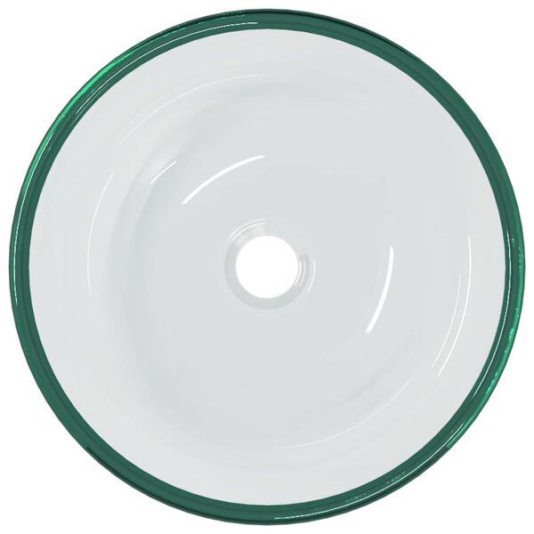 vidaXL Praustuvas, skaidrus, 35x12cm, grūdintas stiklas