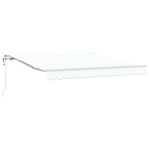 vidaXL I&scaron;traukiama markizė Balta 300 x 250 cm Audinys ir aliuminis