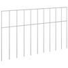 vidaXL Sodo tvoros plok&scaron;tė 48 vnt. 50 x 30 cm Galvanizuotas plienas