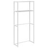 vidaXL Skalbimo ma&scaron;inos laikiklis Balta 70 x 27 x 136 cm Aliuminis