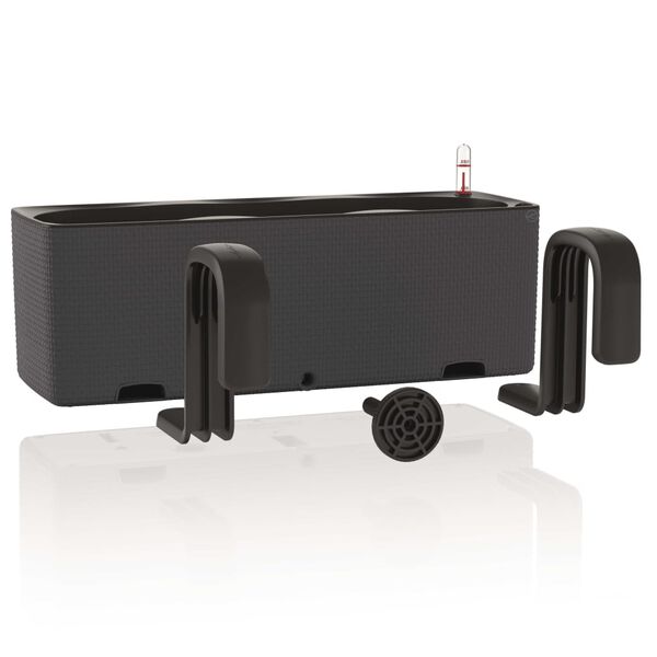 LECHUZA Lovelis CUBE color triple, antracito, su laikikliais, 13684