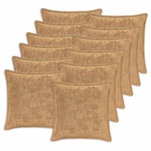 vidaXL Pagalvėlės užvalkalas 12 vnt. HOUTEN Taupe 40 x 40 cm