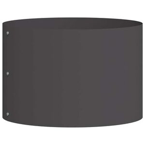 vidaXL Vazonų žiedas Juoda 30 x 30 x 20 cm &Scaron;altai valcuotas plienas