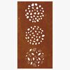 vidaXL Sodo sienos dekoracija, 105x55cm, corten plienas, lapų dizaino