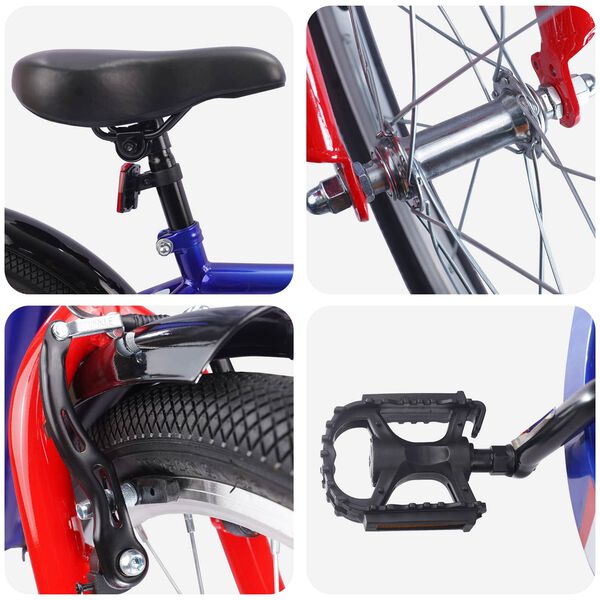 vidaXL Vaikų Dviratis 18 Colių 5&ndash;7 metų vaikams Tamsiai mėlyna