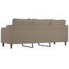 vidaXL Trivietė sofa, taupe spalvos, 180cm, audinys