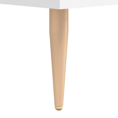 vidaXL Kavos staliukas, baltas, 50x50x40cm, apdirbta mediena