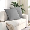 vidaXL Sofa Pagalvės 2 pcs Pilka 80 x 80 cm audinys