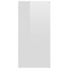 vidaXL Šoninė spintelė, baltos spalvos, 80x36x75cm, MDP, ypač blizgi