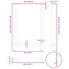 vidaXL Baro stalo kojos, 2 vnt., 60x(90-91) cm, natūralus plienas