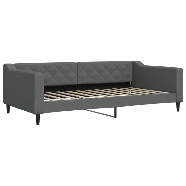 vidaXL Sofa, tamsiai pilkos spalvos, 100x200cm, audinys