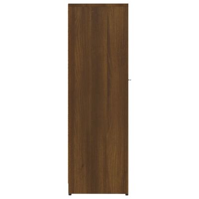 vidaXL Vonios spintelė, ruda ąžuolo, 30x30x95cm, apdirbta mediena