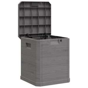 vidaXL Sodo daiktadėžė, ruda, 90 l