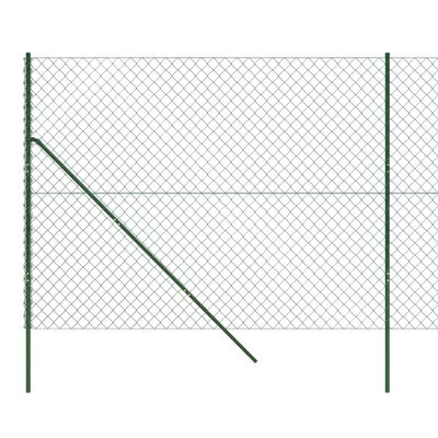 vidaXL Tinklinė tvora, žalios spalvos, 1,8x10m
