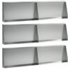 vidaXL Sienelė 6 vnt. 80 x 12 x 50 cm Galvanizuotas plienas Sidabrinė