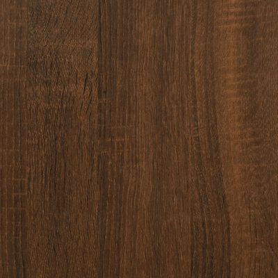 vidaXL Konsolinis staliukas, rudas ąžuolo, 75x28x75cm, mediena