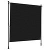 vidaXL Lauko Ritininė Žaliuzė Juoda 200 x 270 cm