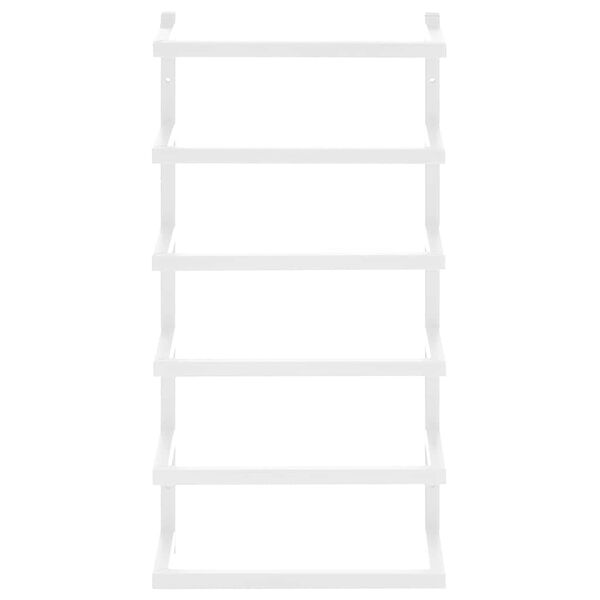 vidaXL Rank&scaron;luosčių kabykla, baltos spalvos, 24x12x48cm, plienas