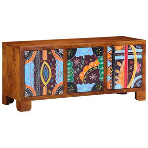 vidaXL Batų suolelis Medus ruda 100 x 35 x 45 cm Alyvuogių masyvas