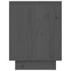 vidaXL Naktinės spintelės, 2vnt., pilkos, 40x30x40cm, pušies masyvas