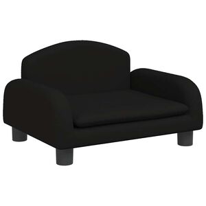 vidaXL Vaiki&scaron;ka sofa, juodos spalvos, 50x40x30 cm, audinys