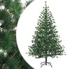 vidaXL Dirbtinė Sulankstoma Kalėdų Eglutė 150 cm PVC ir metalas Žalia