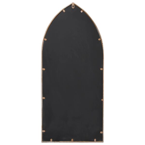 vidaXL Veidrodis, smėlio spalvos, 100x45cm, geležis, naudojimui viduje