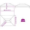 vidaXL Paviliono dangos keitimas Skaidrus 400 x 300 x 32 cm PVC