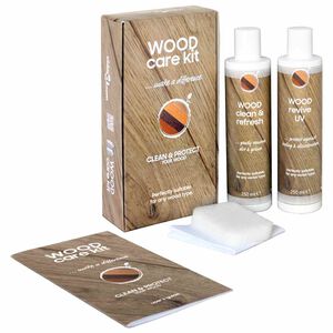 vidaXL Medienos priežiūros priemonių rinkinys, CARE KIT, 2x250ml