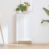 vidaXL Spintelės durelės, 2vnt., baltos, 99x29,5cm, žaliuzių dizaino