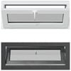 vidaXL Požeminio lango RISOR 110 x 40 cm PVC ir stiklas Antracito