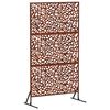 vidaXL Privatumo žaliuzės 100 x 50 x 180 cm Rūdijanti