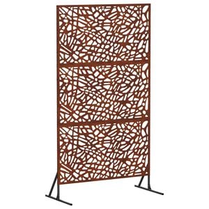 vidaXL Privatumo žaliuzės 100 x 50 x 180 cm Rūdijanti